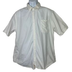 Vintage DKNY JEANS Men Casual Shirt White Buttons Down Sz XL